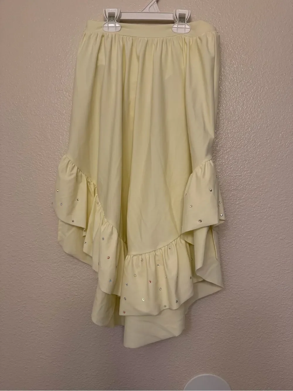 Reverence custom solo dance costume 2 piece ivory lyrical contemporary XS adult